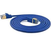 wantecWire Extra Thin Patch Cable CAT.7 Cable CAT.6 Connector SSTP Shielded Length 0.25 m Blue