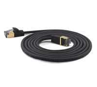 wantecWire Extra Thin Patch Cable CAT.7 Cable CAT.6 Connector SSTP Shielded Length 7 m Black