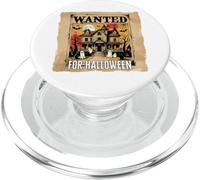 Wanted For Halloween Spooky Mansion Full Moon Pumpkins Scary PopSockets PopGrip for MagSafe