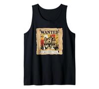 Wanted for Halloween Spooky Mansion Full Moon Pumpkins Scary Tank Top