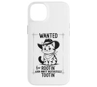 Wanted for Rootin Most Definitely Tootin Cowboy Cat Farting Case for iPhone 14 Plus