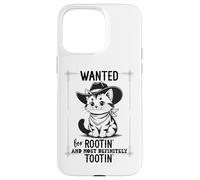 Wanted for Rootin Most Definitely Tootin Cowboy Cat Farting Case for iPhone 15 Pro Max
