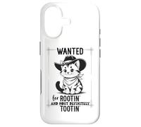 Wanted for Rootin Most Definitely Tootin Cowboy Cat Farting Case for iPhone 17