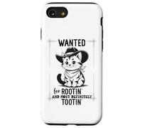 Wanted for Rootin Most Definitely Tootin Cowboy Cat Farting Case for iPhone SE (2020) / 7/8
