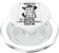 Wanted for Rootin Most Definitely Tootin Cowboy Cat Farting PopSockets PopGrip for MagSafe