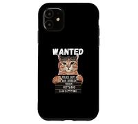 Wanted Kitty.Bad for Bad Cattitude, Cat Lover Valentine Case for iPhone 11