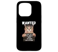 Wanted Kitty.Bad for Bad Cattitude, Cat Lover Valentine Case for iPhone 15 Pro