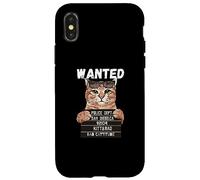 Wanted Kitty.Bad for Bad Cattitude, Cat Lover Valentine Case for iPhone X/XS
