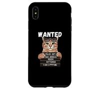 Wanted Kitty.Bad for Bad Cattitude, Cat Lover Valentine Case for iPhone XS Max