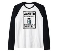 Wanted Poster 10MM Socket Jokes Humor Car Guy Car Mechanic Raglan Baseball Tee