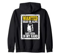 Wanted Poster 10MM Socket Meme Car Guy Funny Mechanic Zip Hoodie