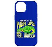 Wanted To Do Push ups Fell Asleep Funny Fitness Dinosaur Case for iPhone 14