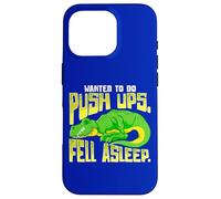 Wanted To Do Push ups Fell Asleep Funny Fitness Dinosaur Case for iPhone 16 Pro