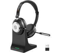 Wantek Wireless Headset with Microphone for PC Bluetooth Headset with Noise Canceling Microphone