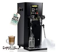 WantJoin - 2000W Commercial Milk Frother and Drink Warmer, Professional Milk Steamer Machine with LED Display Panel for Milk, Cappuccino, Coffee, Hot Chocolate and Tea with