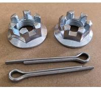 WANTONE RACING 2Pcs Front Rear Axle Castle Nuts M16*1.5 Replacement for Yamaha ATV 90171-16002 Bear Tracker 250, Big Bear 400, Wolverine 350 450 Kodiak YFM450 Grizzly, Raptor 700R YFZ450
