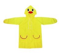 Wantoper 1PCS Children Rain Coat Cartoon Animal Style Waterproof Kids Raincoat 5 Color (Yellow)