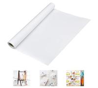 WANTOUTH Drawing Paper Roll 44cm*10M Sketching Roll Easel Paper Roll Wide Tracing Paper Rolls Graffiti Drawing Paper Construction Graph Paper Painting Paper Roll White Wrapping Paper for Blueprint