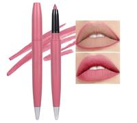 Wantuoluo Lipstick Set, Matte Nude Lip Liner Lipstick Set, Velvet Moisture Smooth Matte Lipstick Pencils, Waterproof and Durable (02, 2 Pieces, 1 Piece)