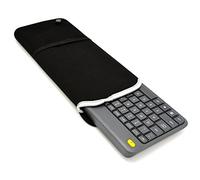 Wanty Black Color Neoprene Dust-proof Cover Carry Bag Sleeve Ptotectors for Logitech Wireless Touch Keyboard K400 and K400 Plus