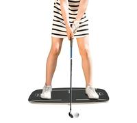 wanwanper Golf Pressure Plate, 73.3 x 29cm Golf Swing Trainer Pressure Plate, Weight Shift Golf Balance Board Golf Training Aid, up to 150kg, for Beginners, Black