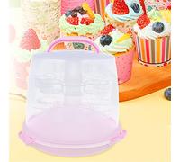 wanwanper Plastic Cake Holder, 3 Tiers Cupcake Carrier Muffin Holder, 24 Cupcake Carrier Container, with Locking Lid and Handle for Holding Cakes, Egg Tarts, Cupcakes, Fruits, 28.5 * 22 * 25cm