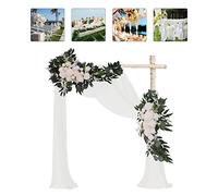 wanwanper Wedding Arch Flowers, Artificial Wedding Arch Flower Set, Artificial Flower with Green Leaves, for Wedding Arch, Home Decor, Chair Back, Ceremony, Table Centerpieces