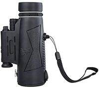 WANWEN 12X50 Portable Monocular With Night Vision And Led Light Bak4 Prism Fmc Lens Monocular With Smartphone Adapter And Tripod Bird Watching little surprise
