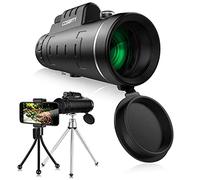 WANWEN 40X60 Monocular Telescopes, Compact Waterproof Telescopes For Football Safari Bird Watching Hunting Climbing, With Mobile Phone Holder Carrying Bag Strap Clean Cloth little surprise