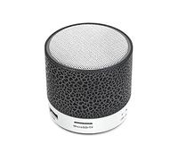 WANWEN Speaker parts Bluetooth Speaker Mini Wireless Loudspeaker Crack LED TF Card USB Subwoofer Portable MP3 Music Sound Column For PC Mobile Phone (Color : Black) little surprise