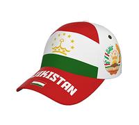 WanwEN Tajikistan Flag Baseball Cap Soccer Fans Sport Patriotic Hat for Men Women Black