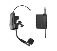 WANXIAO BM-12/V2 Professional UHF Wireless Instrument Phone System Receiver & Transmitter 16 Channels for Sax Saxophone French Horn Trumpet Trumbone