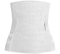 WANYI 4-Patch Postpartum Belly Wrap C-Section Recovery Belt Post Partum Women Belly Belt Support Recovery Belly/Waist/Pelvis Belts for Normal Birth/Caesarean Section Postnatal Shapewear（White-L）