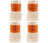 WANYI 4 pcs Wicks for Kerosene Stove Indoor Outdoor Replacement Wick for Petroleum Stove Petroleum Heater Wicks with Fiberglass Round Cotton Easy to Burn(85mm)