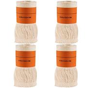 WANYI 4 pcs Wicks for Kerosene Stove Indoor Outdoor Replacement Wick for Petroleum Stove Petroleum Heater Wicks with Fiberglass Round Cotton Easy to Burn(95mm)