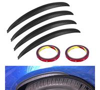 WANYI 4Pcs Wheel Arch Trim Universal Car Wheel Arch Eyebrows 33CM Carbon Fiber Pattern Car Wheel Arch Protectors for Car Protection Decoration Parts