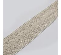WANYI 5 Yards Lace Ribbon Lace Made of Cotton DIY Decorative Ribbon Borders and Ribbons for Sewing Lace Border Decorative Ribbon Vintage Decoration for Sewing Crafts Curtains Tablecloths (9 cm Beige)