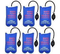 WANYI Air Pump Wedge Up Bag Car Pump Wedge Airbag Door Shim Powerful Alignment Tool Pneumatic Wedge Universal Pump Wedge Spreader Cushion Load Up to 300kg (Small Rectangle, 6 Pack)