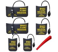 WANYI Inflatable Air Wedge Wedges Air Wedge Bag Pump Inflatable Door Air Pump Wedge for Leveling, Protecting and Moving Household Appliances, Heavy Equipment (2L+2M+2S)