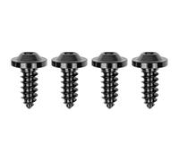 Wanyifa Titanium M4 M5 M6 15 17 20 25mm Self Tapping Screw Torx Head Motorcycle Bolt Pack of 4 (M6x15mm, Black)