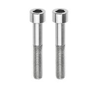 Wanyifa Titanium M7x40 43mm 1.0mm Pitch Allen Hex Socket Head Bolt Screw Pack of 2 (Titanium, M7x43mm)