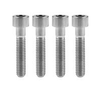 Wanyifa Titanium Ti M6x10 15 18 20 25 30 35 40 45 50 55 60 65mm Socket Allen Hex Bolt Pack of 4 (M6x30mm, Normal Titanium)