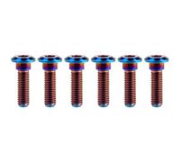 Wanyifa Titanium Ti Motorcycle Brake Rotor Hexagon Socket Bolt Screw M8 x 30 33mm for Kawasaki Pack of 6 (Burnt Blue, M8x30mm)