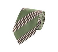 WANYING Men's 8 cm Green Tie Tie Tie Men's Fashion Jacquard Woven Standard Tie Business Casual Formal Wedding Party Retro - Striped Green with Dark Brown White