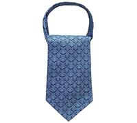 WANYING Men's Ascot Tie Cravat Ties Neckerchief Tie Scarf Classic Retro Chic for Gentleman - Decorative Pattern Blue