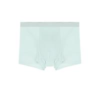 WANYING Men's Basic Low Rise Ice Silk Retro Shorts Trunks Underwear Semi-Transparent Super Thin Breathable Cool - Plain Green Grey L