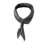 WANYING Men's Square Neck Scarf Nicki Scarf with Leather Loop Multifunctional Scarf Headscarf Traditional Scarf Bandanas Vintage Retro 60 x 60 cm - Paisley Pattern Dark Green