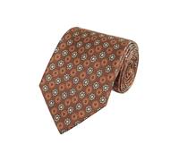 WANYING Men's Vintage Retro 9 cm 3.54 Inch Wide Tie Wide Necktie Stylish Fashion Colourful Tie - Printed Brown with Floral Pattern