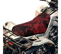 Wanyint All-Weather ATV Seat Cover 25x10 Inch, Waterproof Mud-Proof ATV Decorative Accessories for Hunting/Riding, Fits for Honda/Yamaha/Polaris, Halloween Bloody Spider Web Print