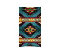 Wanyint Aztec Culture Style Print Stretchy Changing Pad Cover,Diaper Table Mat Cover,Breathable & Non-Slip,Ultra Soft Plush Changing Table Covers for Girls and Boys